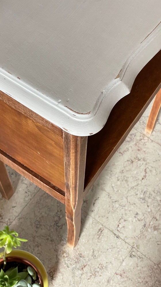 Image 1 of TABLE de Chevet en BOIS Vintage