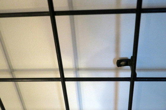 Image 1 of String Metal Wall Mount Coat, Hat and Umbrella Rack with Multicoloured Hooks, 1960s