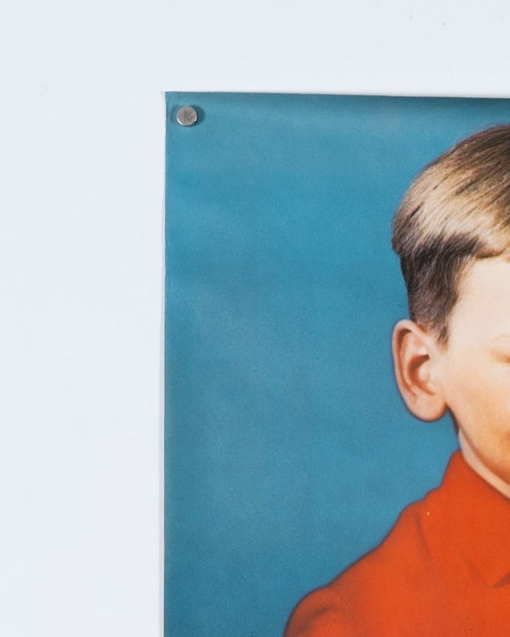 Image 1 of KONSUM Das Lässt Kinderherzen Höher Schlagen – 1970 Original Vintage Toy Advertising Poster – Mid-Century Modern – 81x57 cm