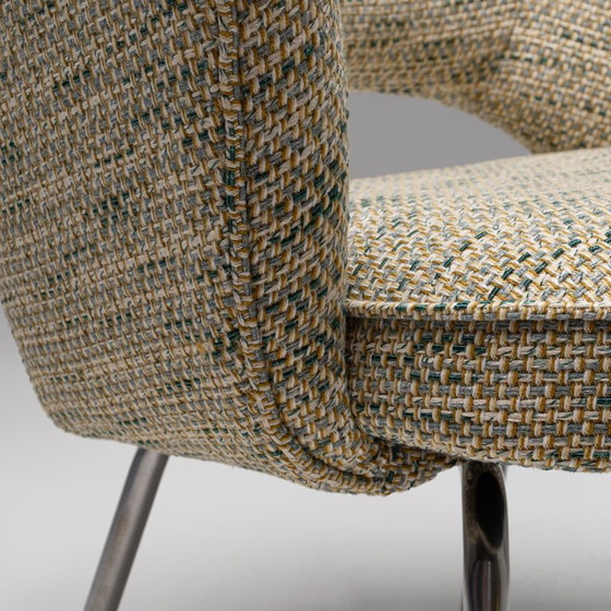 Image 1 of Model 71 Dining Chair in Green-Yellow by Eero Saarinen for Knoll