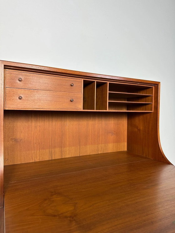 Image 1 of Vintage Deense Teakhouten secretaris van Børge Mogensen voor Søborg Møbelfabrik, Mid-Century Modern, jaren 1960