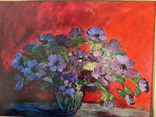 Maya Wildfire Anemone acrylic panel 2003
