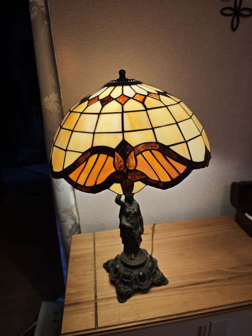 Lampe de salon style Tiffany, lampe Lady de Honsel