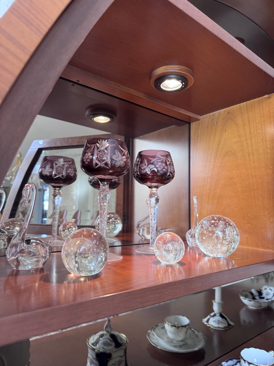 Image 1 of Esclusiva parete attrezzata di design Carpanelli – vero legno, madreperla, illuminazione