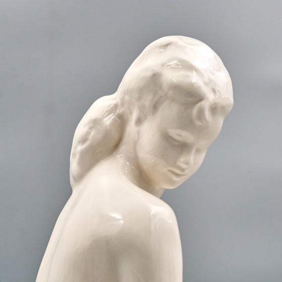 Ceramic Woman Figure, Jihokera Bechyně, 1986, Czechoslovakia – Sculpture (photo 11 of 19)