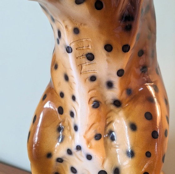 Image 1 of Vintage ceramic leopard   Italy, 1960s. 