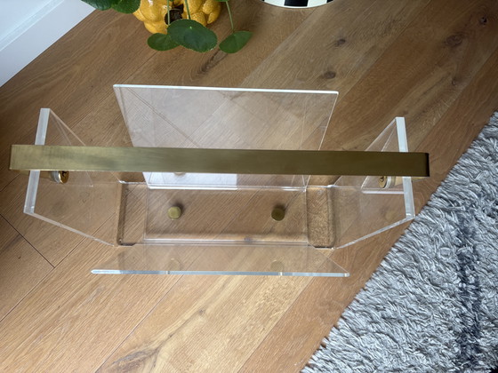 Image 1 of Portariviste David Lange Mid-Century Lucite, anni '70