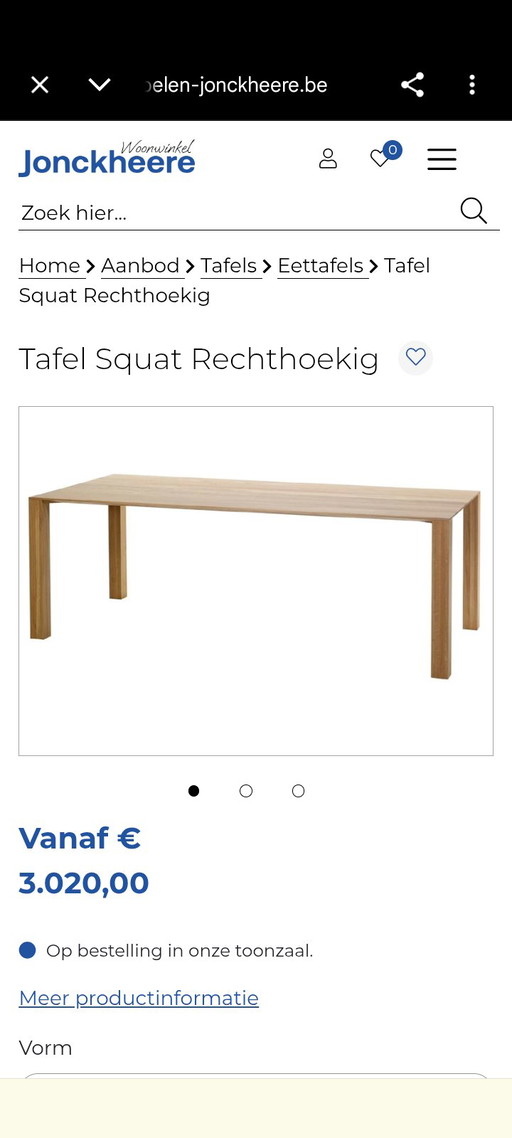 Diadesi Dining table XL Squat 280x100cm – eettafels, Wood