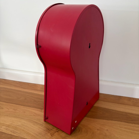 IKEA PS keyhole clock red metal – design 1999 (photo 3 of 7)