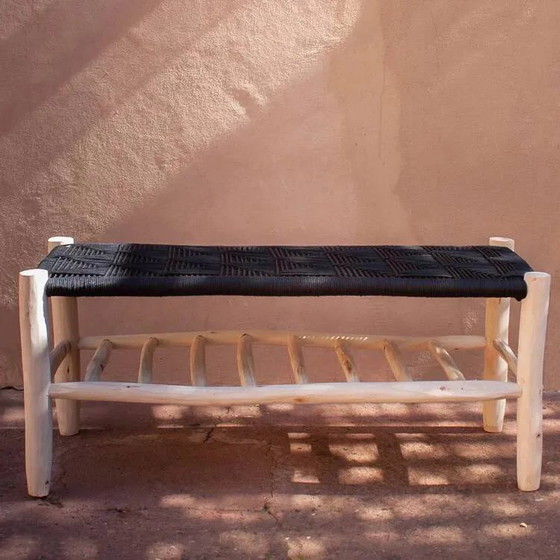 Panca nera con ripiano – Panche, Legno (photo 3 of 5)