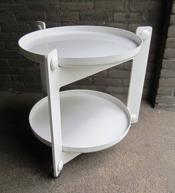 Image 1 of Design Kunststof Trolley, Luigi Massoni voor Guzzini, 70’s