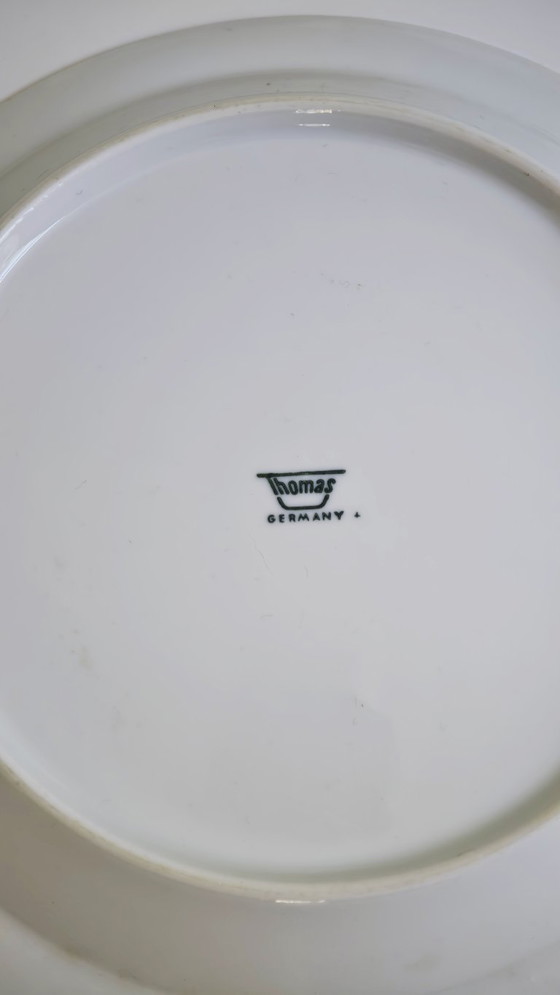 Image 1 of 4 platos hondos Thomas 'Trend' 'Sunny days' con diseño de ojo de buey. Diseño moderno de mediados de siglo.