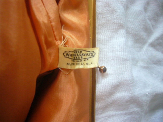 Mesh  Netz Abend Tasche / clip clutch  von Whiting and Davis  - selten ca. 1950 oder älter – whiting % Davis (photo 5 of 7)