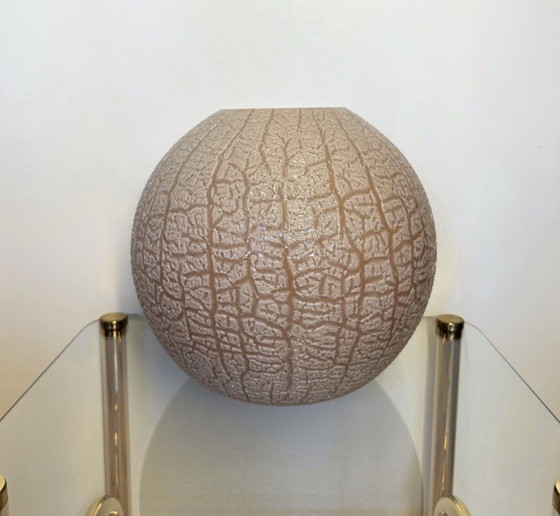 Image 1 of Gran jarrón Art Déco en forma de bola de pâte de verre