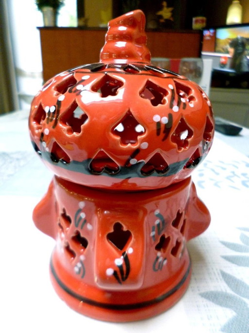 Brûle parfum en céramique émaillée origine Tunisie