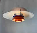 Louis Poulsen PH5 dänische Pendelleuchte rot