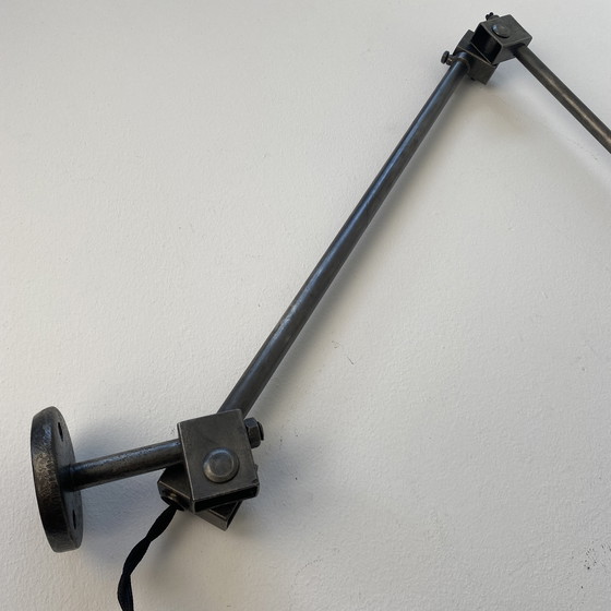 Image 1 of Antique 1950's Industrial Workshop Wall Lamp