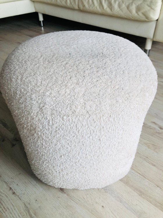 Image 1 of By-Boo - Puf Sahi - Puf Sahi beige y blanco