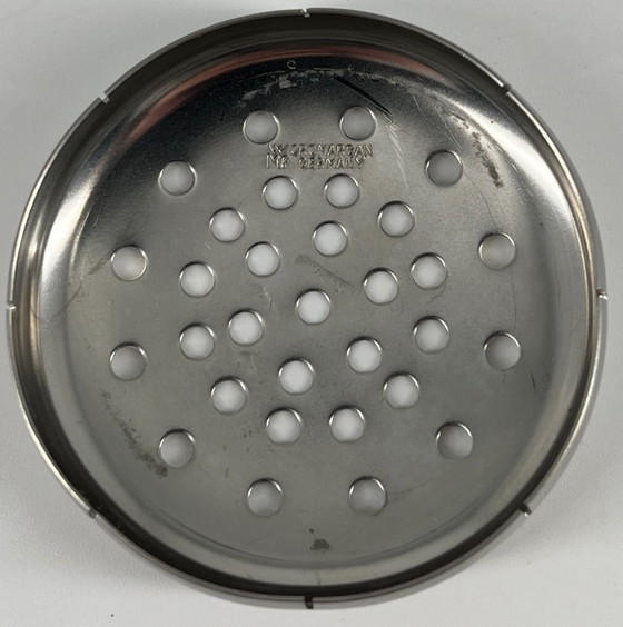 Image 1 of Shaker WMF Wagenfeld (coperchio nero) – Etichetta originale Bauhaus – 13 cm