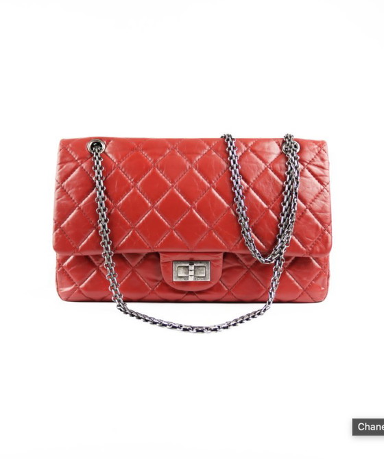 Image 1 of Chanel 2.55 Reissue Jumbo Red Aged Calfskin