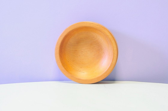Vintage Lichthouten Brutalist Schaal – Tafelaccessoires, Wood (photo 4 of 5)