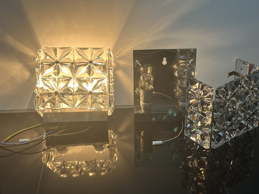 Een paar Kinkeldey nachtlampjes uit het midden van de 20e eeuw.