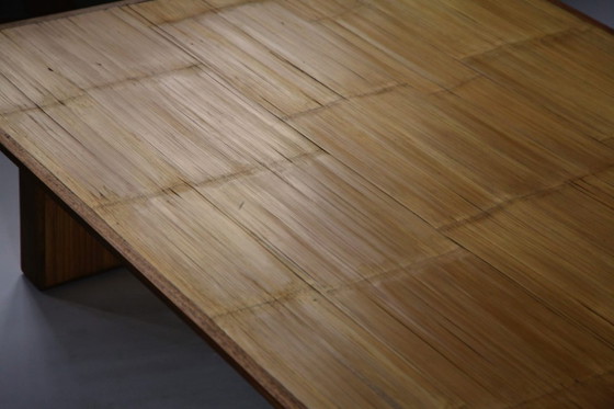 Tavolino Basso Giapponese in Bambù, Inizio XX Secolo, Tavolini da caffè, Legno, Marrone, Mid Century Modern (foto 4 di 8)
