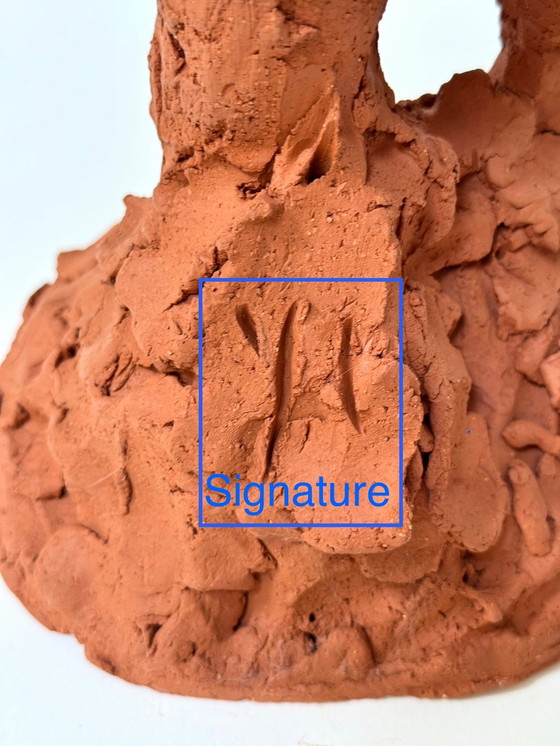 Image 1 of Terracotta Sculpture of a Man - Yolande Ide (1930)