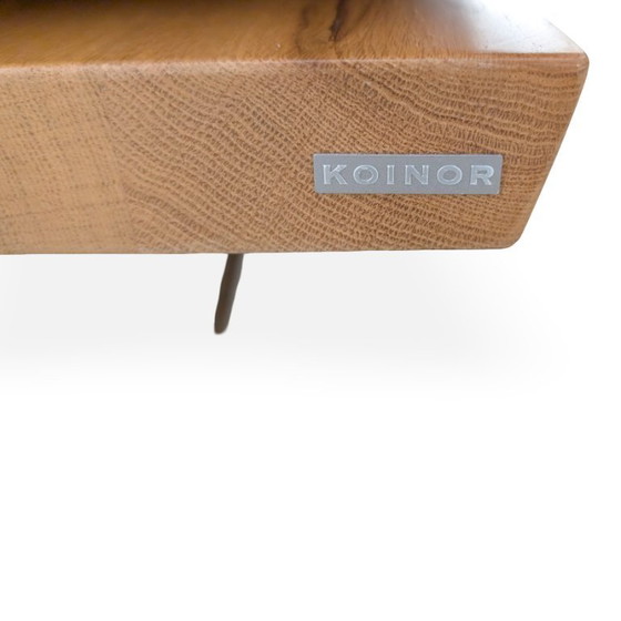 Image 1 of Originele Koinor Schwof hoekbank, designbank Bison 69, blauw leer
