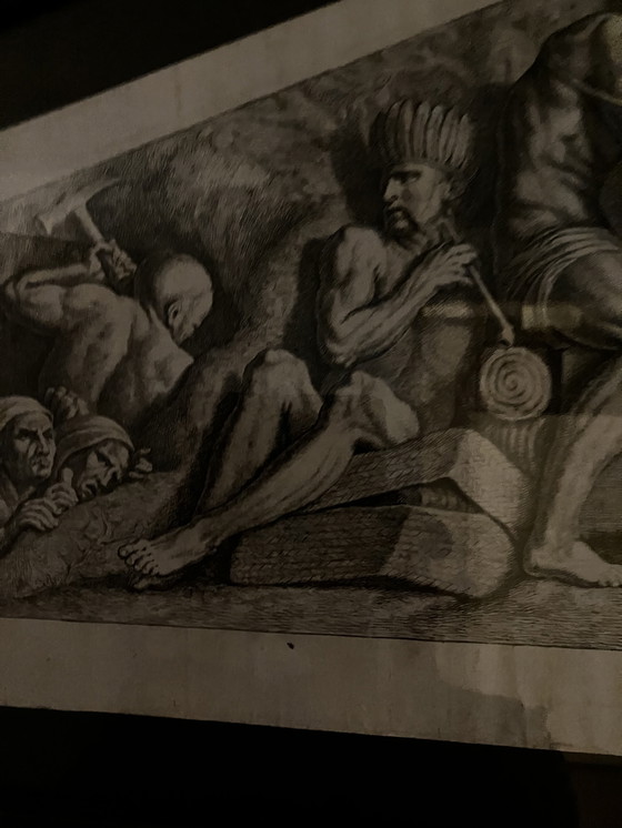 Image 1 of Hubertus Quellinus 1665-1668 Engraving Set Timpans Palace on Dam Square