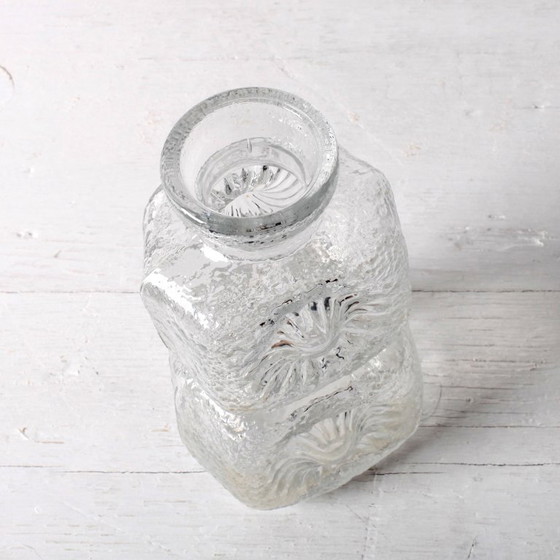 Image 1 of Vase Kvety / Pressed Glass Vase Flowers by Pavel Panek / Libochovice / Czech Republic / 1973