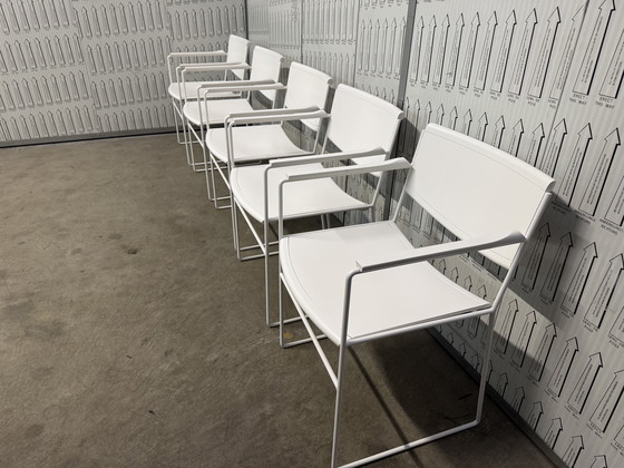 Image 1 of 5x postmodern Arco dining chairs from the 1980s
