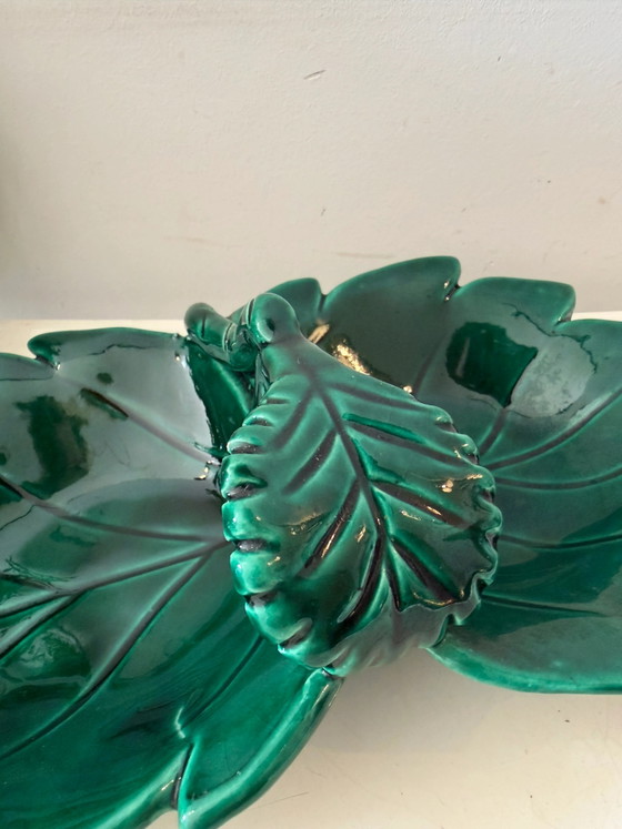 Bol de service vert émeraude – Mid Century Modern (photo 2 of 4)