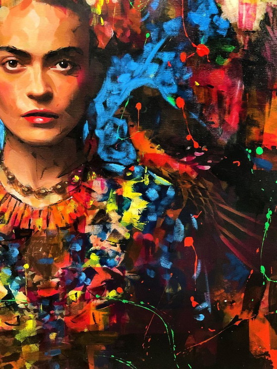 Image 1 of Alberto Ricardo - Frida Kahlo - Artist Canvas