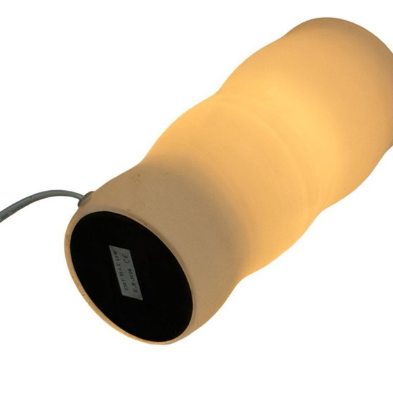 Image 1 of Vintage - Kelkvormige - Tafellamp - Mat glas (-verkrijgbaar als set van 2)