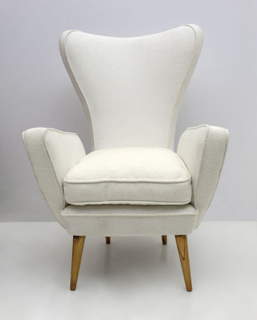 Emilio Sala & Giorgio Madini Bouclè fauteuil voor Fratelli Galimberti Cantù, 50S