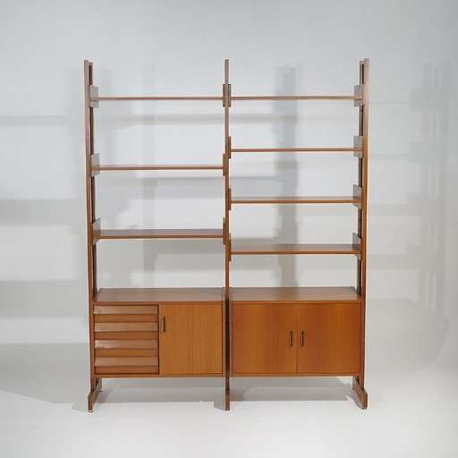 Modulares Bücherregal mit Ständern, 1960er Jahre – boekenkasten, Brass (photo 2 of 15)