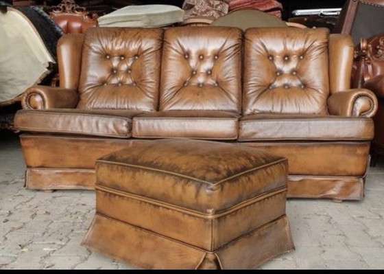 Image 1 of Chesterfield 3+2+1 leder