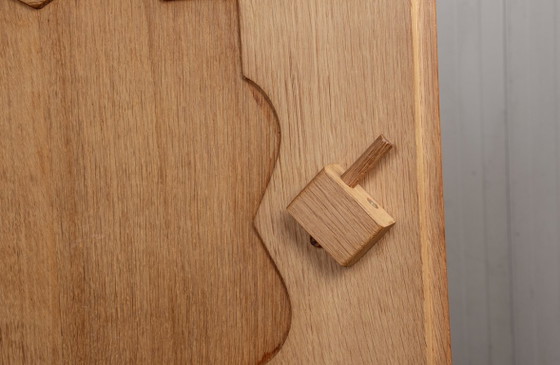 Image 1 of Very large French sideboard in solid oak by Guillerme and Chambron for Your Home 1960.
