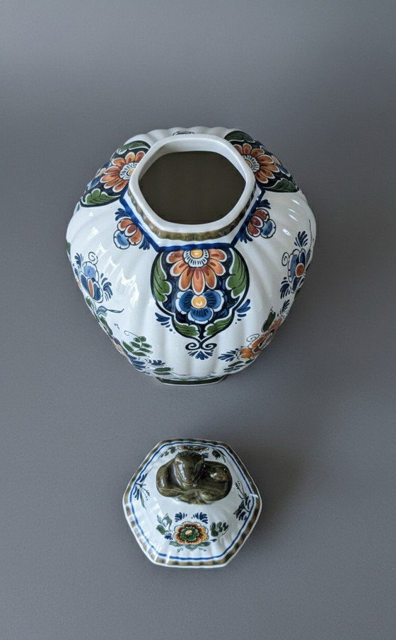 Image 1 of Set di 3 vasi Delftware – Polychroom Holland – Fatti a mano