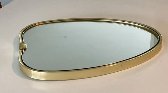 Image 1 of Miroir en forme de cœur rétro/vintage, design italien, années 1950