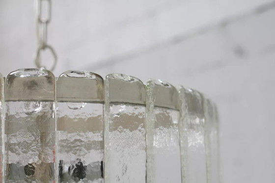 Lámpara de araña de Carlo Nason, fabricada por Mazzega, Murano. – Lámparas de araña, Crystal (photo 14 of 15)