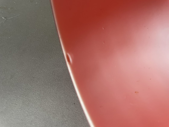 Image 1 of Zeldzame vintage hanglamp ontwerp Jacob E. Bang - oranje/rood