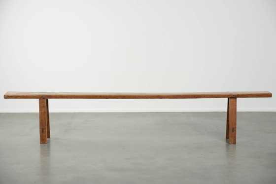 Image 1 of Banco de recibidor/banco para la mesa del comedor de brocante francés atemporal con una gran apariencia.