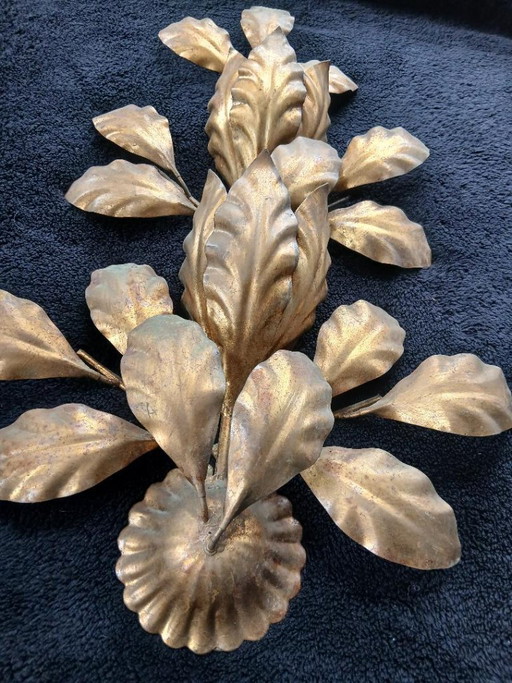 LAMPADA DA PARETE HANS KOGL IN METALLO ORO