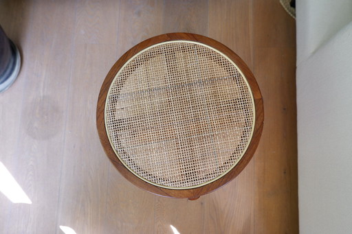 Eichholtz Stool - Rattan Webbing Style - New