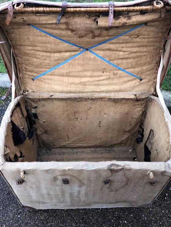 Image 1 of Baule e cassapanca in rattan e vimini, Militaria, collezione militare francese