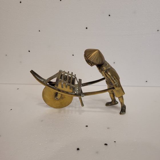 Image 1 of Sculpture en bronze « paysan », années 30 – Indochine