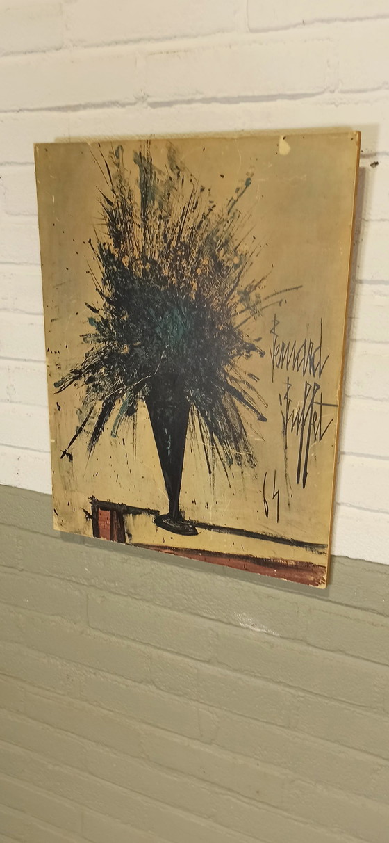 Image 1 of Bernard Buffet Vintage Print on Wood