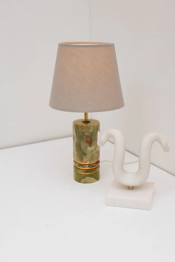 Image 1 of Mid-century modern Italian brass table lamp, 1970s